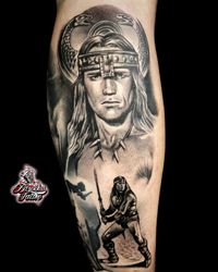 conan portrait tattoo schwarzenegger arnold arnie