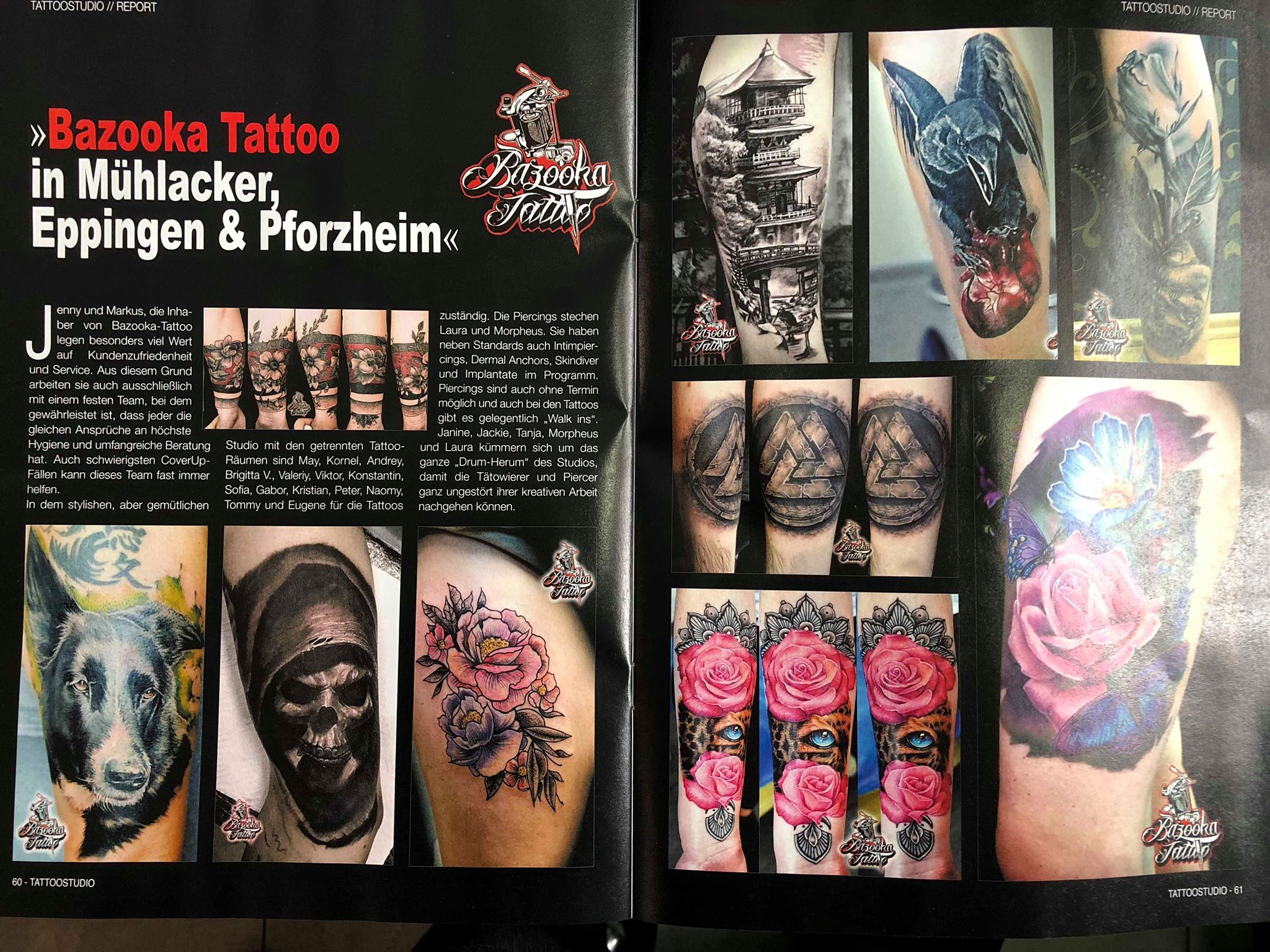 Bazooka Tattoo, Spitzen Tattoo Artist´s in Mühlacker und Eppingen